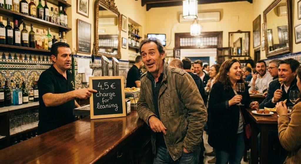 Cobro insólito en Sevilla: 4,5 euros por «apoyarse»